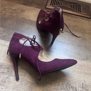 Marc Fisher Purple Women's Suede Heels